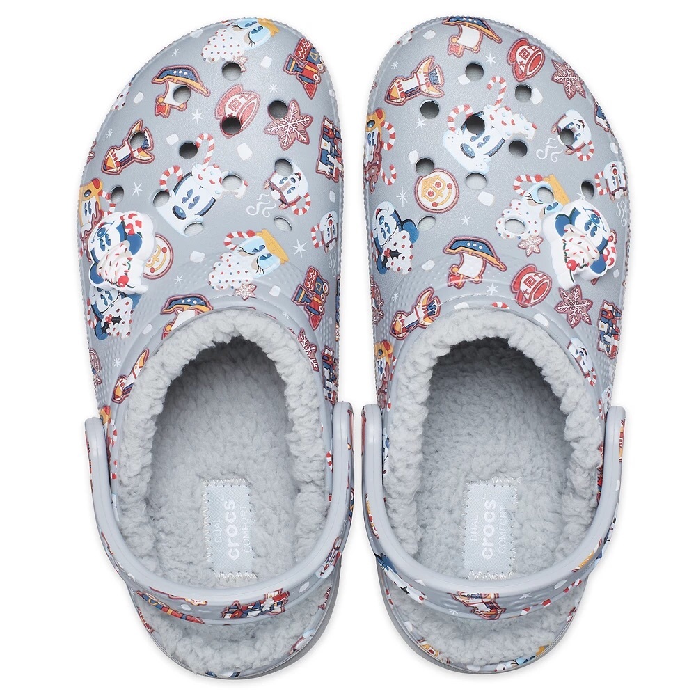 Disney Mickey Mouse and Friends Holiday Clogs by Crocs size m4/w6 cozy! BNWT!